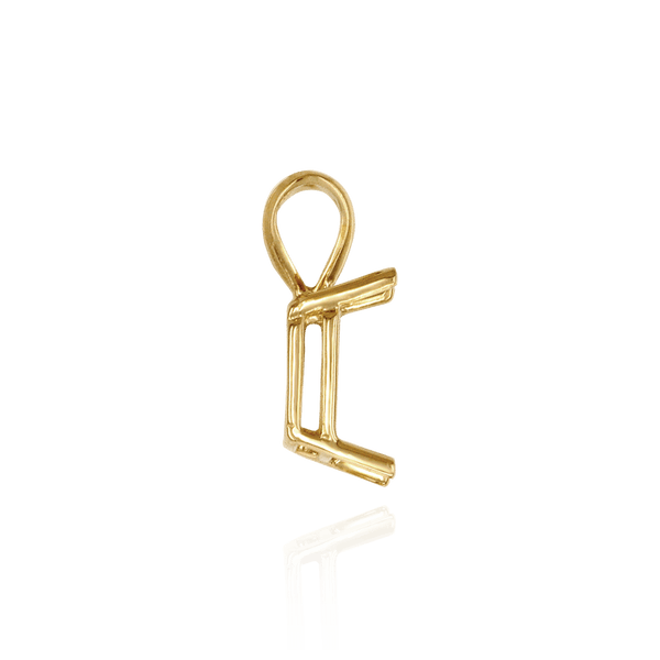 Emerald Shape Four Prong Double Wire Pendants in 14K Gold (4.00 x 3.00 mm - 30.00 x 20.00 mm)