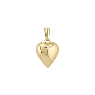 Gold-Filled Puffed Heart Charm (1/4 inch - 3/8 inch)