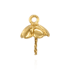 Pearl Cap Dangle Drops with Flower Design (8.00 mm Cup)