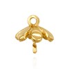 Pearl Cap Dangle Drops with Flower Design (7.00 mm Cup)
