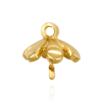 Pearl Cap Dangle Drops with Flower Design (7.00 mm Cup)