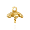 Pearl Cap Dangle Drops with Flower Design (7.00 mm Cup)