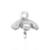 Pearl Cap Dangle Drops with Flower Design (7.00 mm Cup)