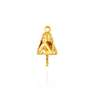 Pearl Cap Dangle Drops with Heart Design (7.00 mm Cup)