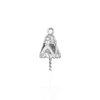 Pearl Cap Dangle Drops with Heart Design (7.00 mm Cup)