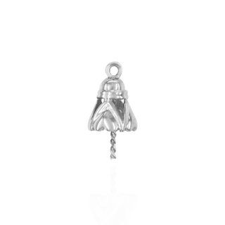 Pearl Cap Dangle Drops with Heart Design (7.00 mm Cup)