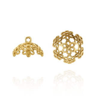 Pearl Cap Dangle Drops with Filigree (11.00 mm Cup)