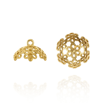 Pearl Cap Dangle Drops with Filigree (11.00 mm Cup)