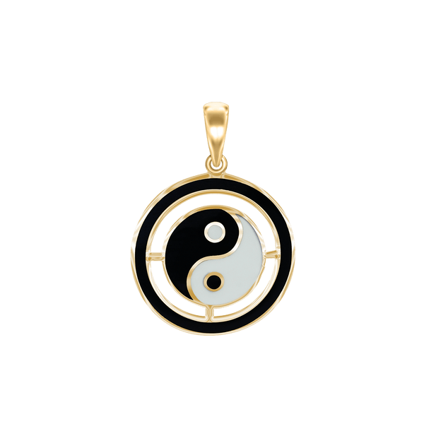 14K Gold Yin Yang Symbol (30 x 22 mm)