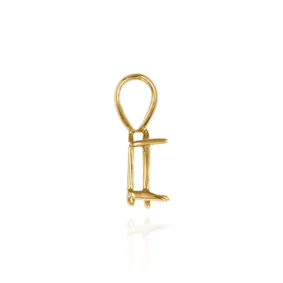 Marquise Shape Four Prong Double Wire Pendants in 14K Gold (5.00 x 3.00 mm - 12.00 x 6.00 mm)