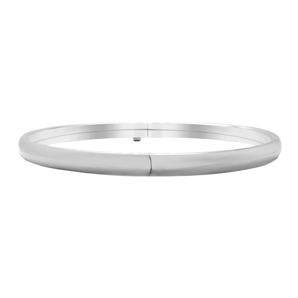 Bangle Bracelet with Smooth Design in Sterling Silver