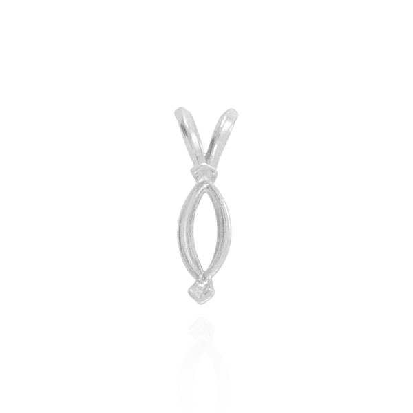 Marquise Shape V-End Double Wire Pendants in 14K Gold (4.25 x 2.25 mm - 10.00 x 5.00 mm)