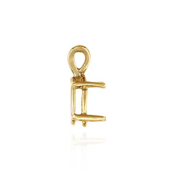 Oval Four Prong Double Wire Pendants in 14K Gold (4.50 x 3.50 mm - 22.00 x 17.00 mm)