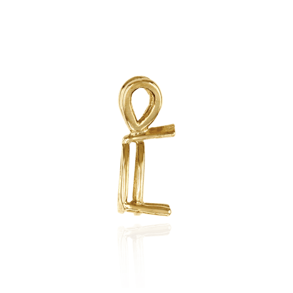 Pear Shape V-End Double Wire Pendants in 14K Gold (4.25 x 2.50 mm - 22.50 x 13.50 mm)