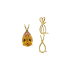 Pear Shape V-End Double Wire Pendants in 14K Gold (4.25 x 2.50 mm - 13.00 x 8.00 mm)