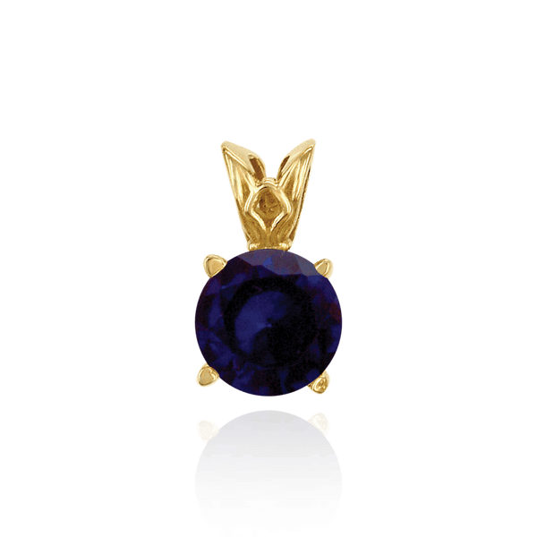 Round Four Prong Filigree Pendants in 14K Gold (3.00 mm - 22.00 mm)