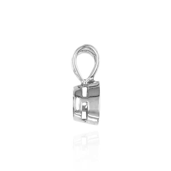 Round Tapered Bezel Pendant with Airline in Sterling Silver (3.60 mm - 8.00 mm)