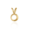 Round Tapered Bezel Pendant with Airline in 14K Gold (3.60 mm - 8.00 mm)