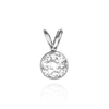 Round Tapered Bezel Pendant with Airline in Sterling Silver (3.60 mm - 8.00 mm)