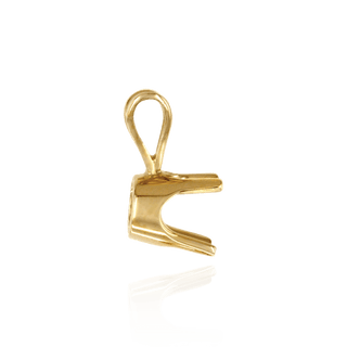 Round Four Prong Standard Pendants in 14K Gold (1.75 mm - 8.00 mm)