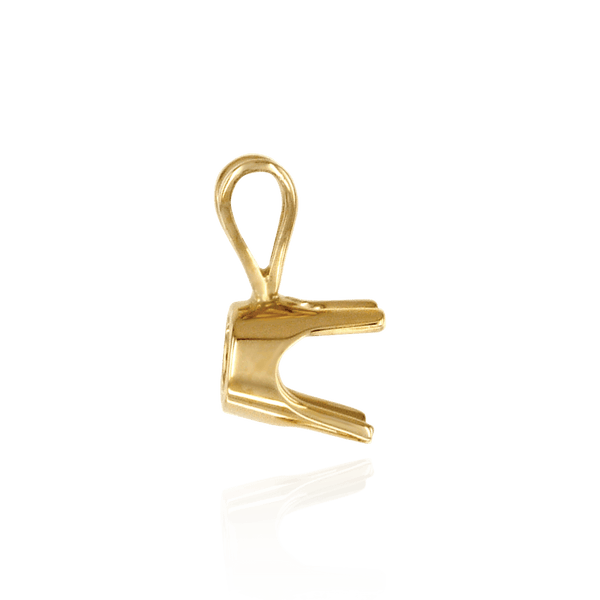Round Four Prong Standard Pendants in 14K Gold (1.75 mm - 8.00 mm)