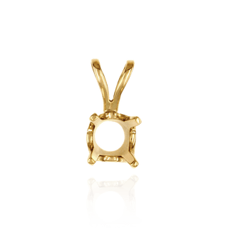 Round Four Prong Standard Pendants in 14K Gold (1.75 mm - 8.00 mm)