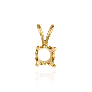14K Gold Round Four Prong Standard Pendants in 14K Gold (1.75 mm - 8.00 mm)