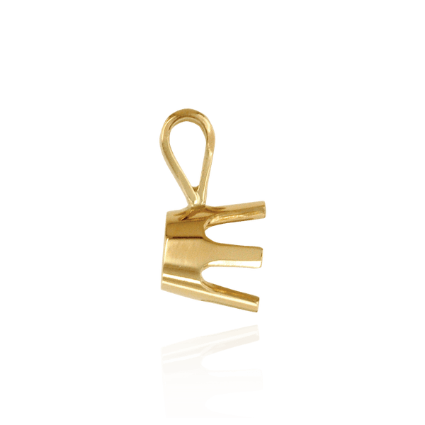 Round Six Prong Standard Pendants in 14K Gold (1.75 mm - 8.00 mm)