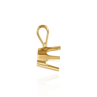 Round Six Prong Standard Pendants in 14K Gold (1.75 mm - 8.00 mm)