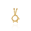 Round Six Prong Standard Pendants in 14K Gold (1.75 mm - 8.00 mm)