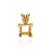 Square V-End Filigree Pendants in 14K Gold (4.00 mm - 12.00 mm)