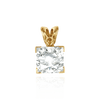 Square V-End Filigree Pendants in 14K Gold (4.00 mm - 12.00 mm)
