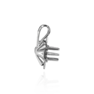 Round Six Prong Spoke Setting In Reflector Pendants in 14K Gold (1.30 mm - 4.75 mm)