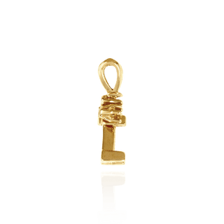 Triangle Shape V-End Pendants With 3 Accents in 14K Gold (3.00 mm - 9.00 mm)