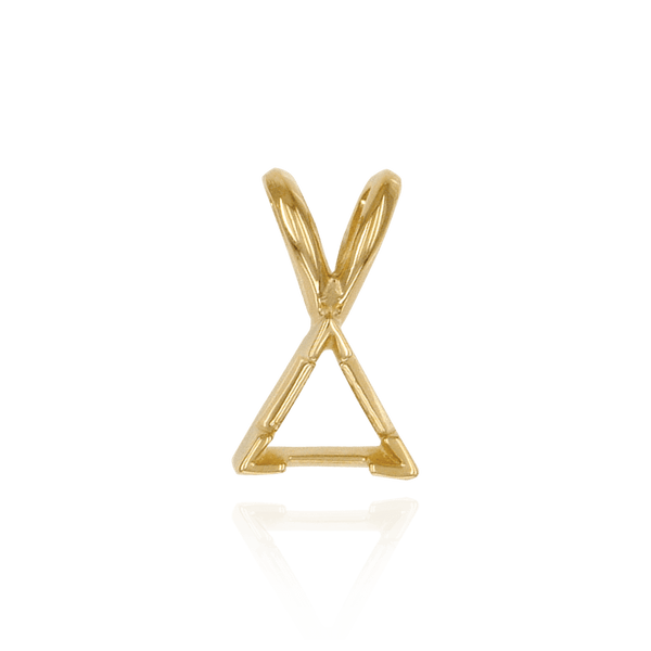 Triangle Shape V-End Pendants in 14K Gold (3.00 mm - 7.00 mm)