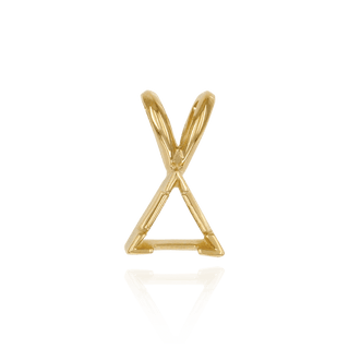 Triangle Shape V-End Pendants in 14K Gold (3.00 mm - 7.00 mm)