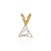 Triangle Shape V-End Pendants in 14K Gold (3.00 mm - 7.00 mm)