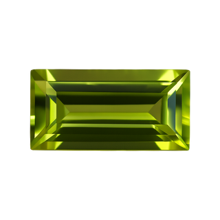 Baguette Peridot - August Birthstones