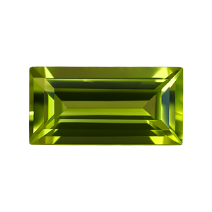Baguette Peridot - August Birthstones