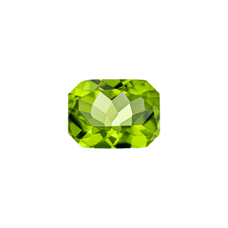 Emerald Shape Peridot - August Birthstones