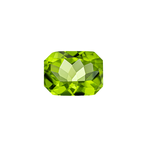 Emerald Shape Peridot - August Birthstones