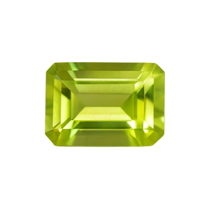 Emerald Shape Peridot - August Birthstones