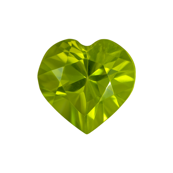 Heart Peridot - August Birthstones