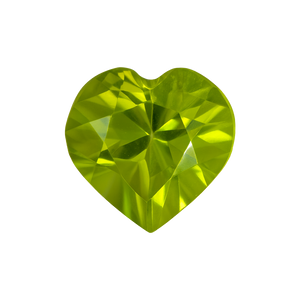 Heart Peridot - August Birthstones