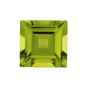 Square Peridot - August Birthstones