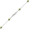 Bulk / Spooled Diamond by the Yard Cable Chain in 14K White Gold (Diamond Bezel: Every 1.5")