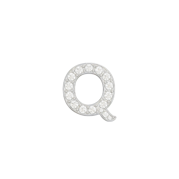 Small Initial Charm with Natural Diamonds Finding in 14K Gold (.005 ct)