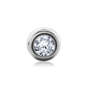 Round Decorative Bezel in Sterling Silver (3.00 mm - 6.25 mm)