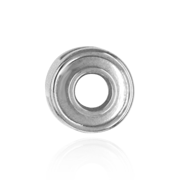 Round Bezel with Rings in Sterling Silver (2.75 mm - 3.60 mm)