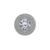 Round Bezel with Rings in Sterling Silver (2.75 mm - 3.60 mm)